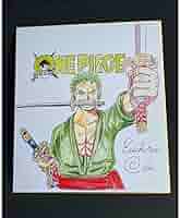 Amazon.co.jp: ONEPIECE 尾田栄一郎 サイン 色紙 : おもちゃ